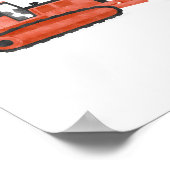 Rode Bulldozer Bouw Kinderkamer Decoratie (Hoek)