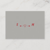 Rode Bunting, sparen de Datum Informatiekaartje (Achterkant)