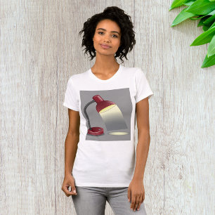 Rode bureaulamp moderne verlichting t-shirt
