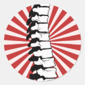 Rode Burst Spine Stickers (Voorkant)