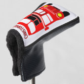 Rode Bus Ontwerp Golfheadcover (3/4 voorkant)
