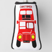 Rode Bus Ontwerp Golfheadcover (Draai 90)