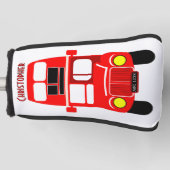 Rode Bus Ontwerp Golfheadcover (Voorkant)
