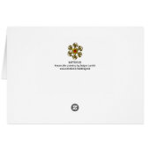 RODE BUTTERFLIES OP GEEL THISTLS, BLUE SKY Floral (Achterkant Horizontaal)