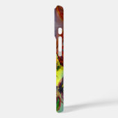 RODE BUTTERFLIES OP GEEL THISTLS, BLUE SKY Floral Case-Mate iPhone Case (Achterkant / Links)