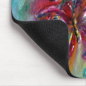 RODE BUTTERFLIES OP GEEL THISTLS, BLUE SKY Floral Muismat (Hoek)