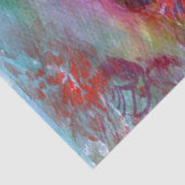 RODE BUTTERFLIES OP GEEL THISTLS, BLUE SKY Floral Tissuepapier (Detail)