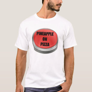 Rode Button - Ananas op Pizza T-shirt