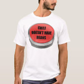Rode Button - Chili heeft geen bonen T-shirt (Voorkant)