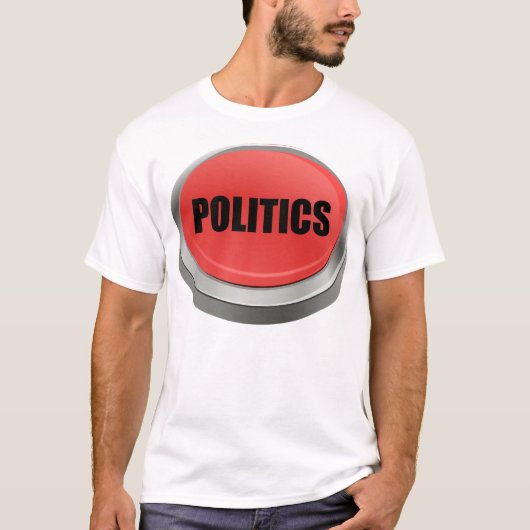 Rode Button - Politiek T-shirt (Voorkant)