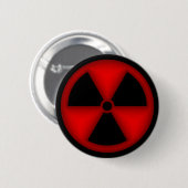 Rode Button voor het stralingssymbool (Voorkant /achterkant)