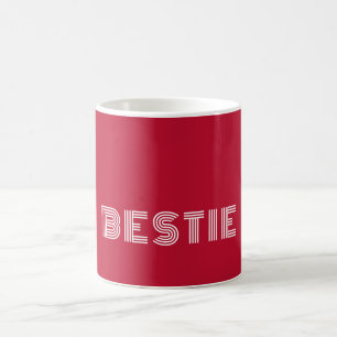 Rode C81 & Witte Fun Font Moderne Naam Aangepast C Koffiemok