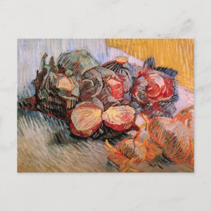 Rode Cabbages en uien door Vincent van Gogh Briefkaart