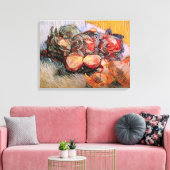 Rode Cabbages en uien door Vincent van Gogh Canvas Afdruk (Insitu (Woonkamer))