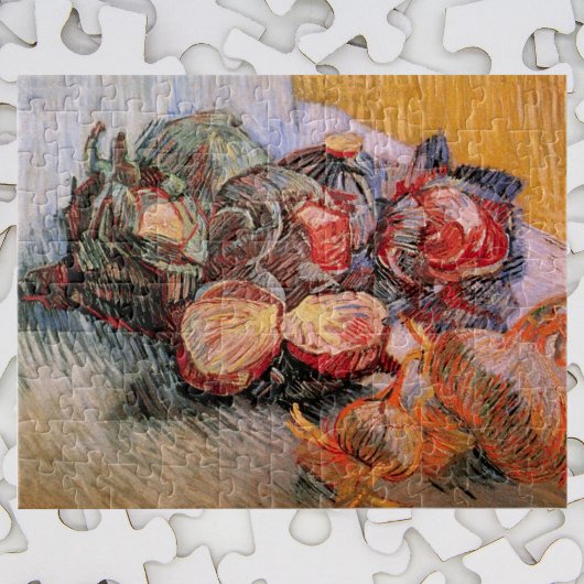 Rode Cabbages en uien door Vincent van Gogh Legpuzzel