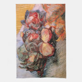 Rode Cabbages en uien door Vincent van Gogh Theedoek (Verticaal)