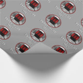 Rode cabine, Victoriaans stoomtrein Cadeaupapier (Hoek)