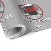 Rode cabine, Victoriaans stoomtrein Cadeaupapier (Rol Hoek)