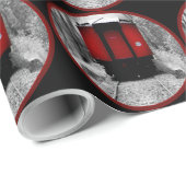 Rode cabine, Victoriaans stoomtrein Cadeaupapier (Rol Hoek)