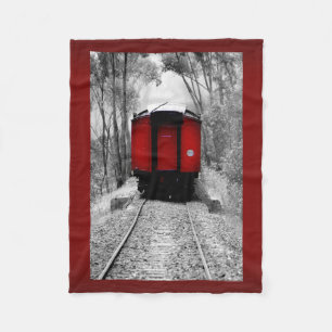 Rode cabine, Victoriaans stoomtrein Fleece Deken