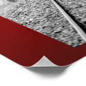 Rode cabine, Victoriaans stoomtrein Poster (Hoek)