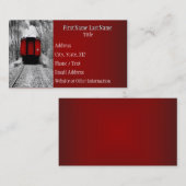 Rode cabine, Victoriaans stoomtrein Visitekaartje (Voorkant / Achterkant)