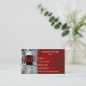 Rode cabine, Victoriaans stoomtrein Visitekaartje (Staand voorkant)