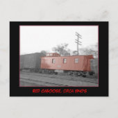 Rode Caboose, Briefkaart ongeveer 1940 (Voorkant)
