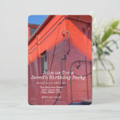 Rode Caboose Kaart (Staand voorkant)