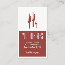 Rode cactus aanpasbare visitekaartjes