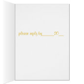 Rode cactus bloem RSVP (Binnen (Rechts))