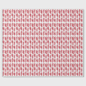 Rode Cactus Plant Cadeaupapier (Vlak)