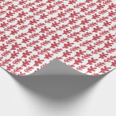 Rode Cactus Plant Cadeaupapier (Hoek)