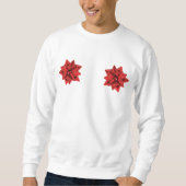 rode cadeauboeg mannen sweatshirt (Voorkant)