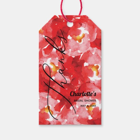 Rode Cadeaulabel (Voorkant)