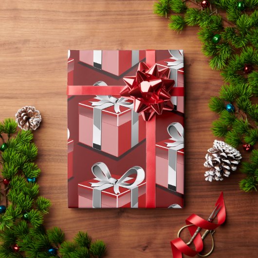 Rode Cadeaus Cadeaupapier (Feestdagen Geschenken)