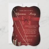 Rode Cadeaus, Kerstfeest van Bow Company Kaart (Voorkant)