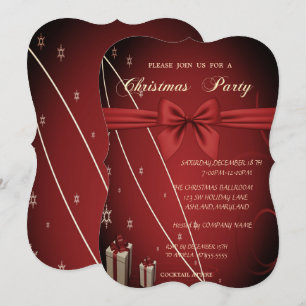 Rode Cadeaus, Kerstfeest van Bow Company Kaart
