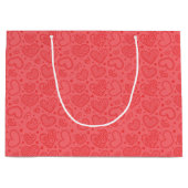 Rode cadeautas met harten (Voorkant)