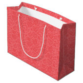Rode cadeautas met harten (Achterkant Gekanteld)