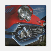 Rode Cadillac magneet (Voorkant)