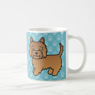 Rode Cairn Terrier Cartoon Honden Illustratie Koffiemok
