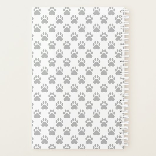 Rode Cairn Terrier Hond Met Poten & Aangepaste Naa Planner (Achterkant)