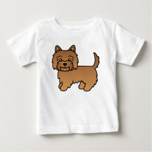 Rode Cairn Terrier Hond Mooie Cartoon Tekening