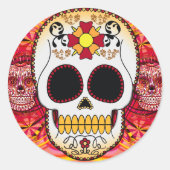 Rode Calaveras Sticker (Voorkant)