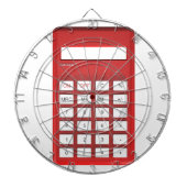 Rode calculator dartbord (Voorkant)