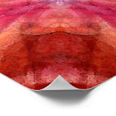 rode caleidoscoop poster (Hoek)