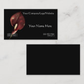 Rode Calla Visitekaartje (Voorkant / Achterkant)