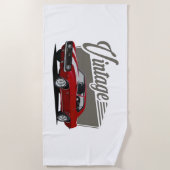 Rode Camaro Strandlaken (Voorkant)