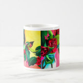 Rode Camellias bloeskunst Koffiemok (Center)